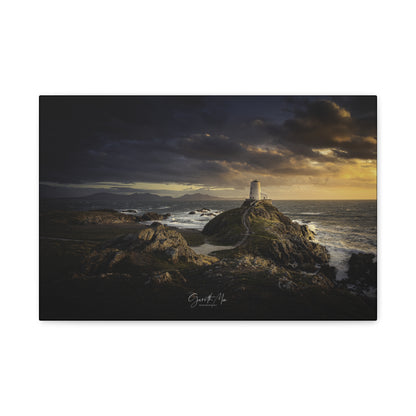 Llanddwyn Lighthouse – Winding Path Beneath a Moody Welsh Sky | By Photographer Gareth Mon Jones