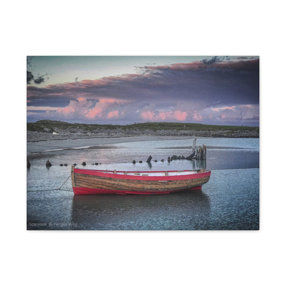 Scarinish Beach at Dusk – Canvas Print by Photographer Fergus King