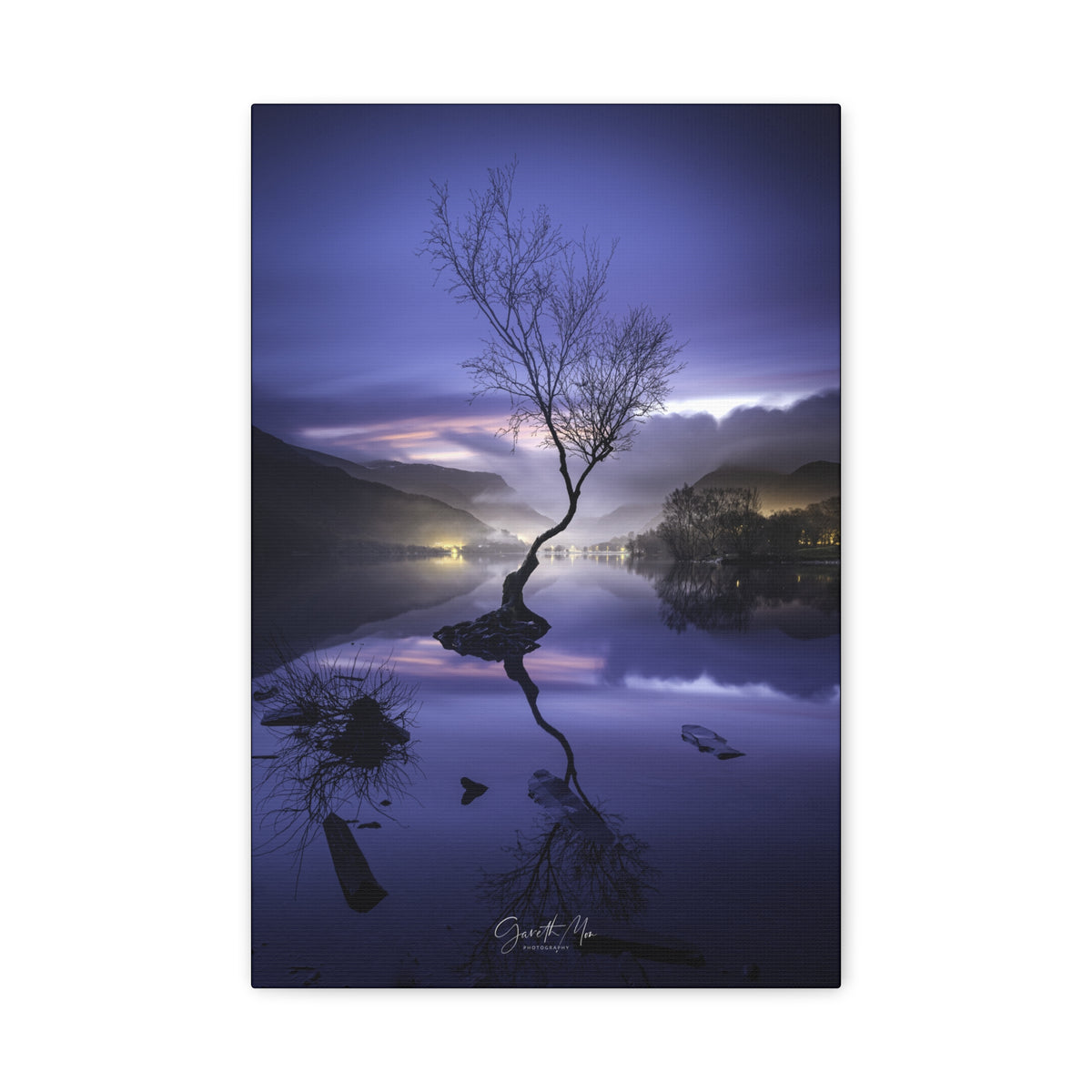 Llyn Padarn Twilight Reflections by Photographer Gareth Mon Jones