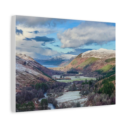 Strath More Canvas Print – By Photographer Fergus King l Scottish Highland Valley Wall Art