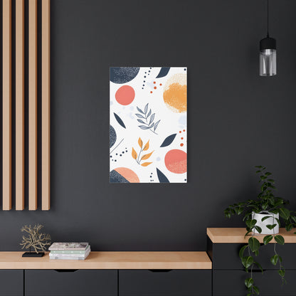 Abstract Botanical Canvas Print – Modern Floral Wall Art