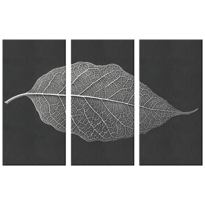 Simple 3 Pieces Leaf Art Canvas