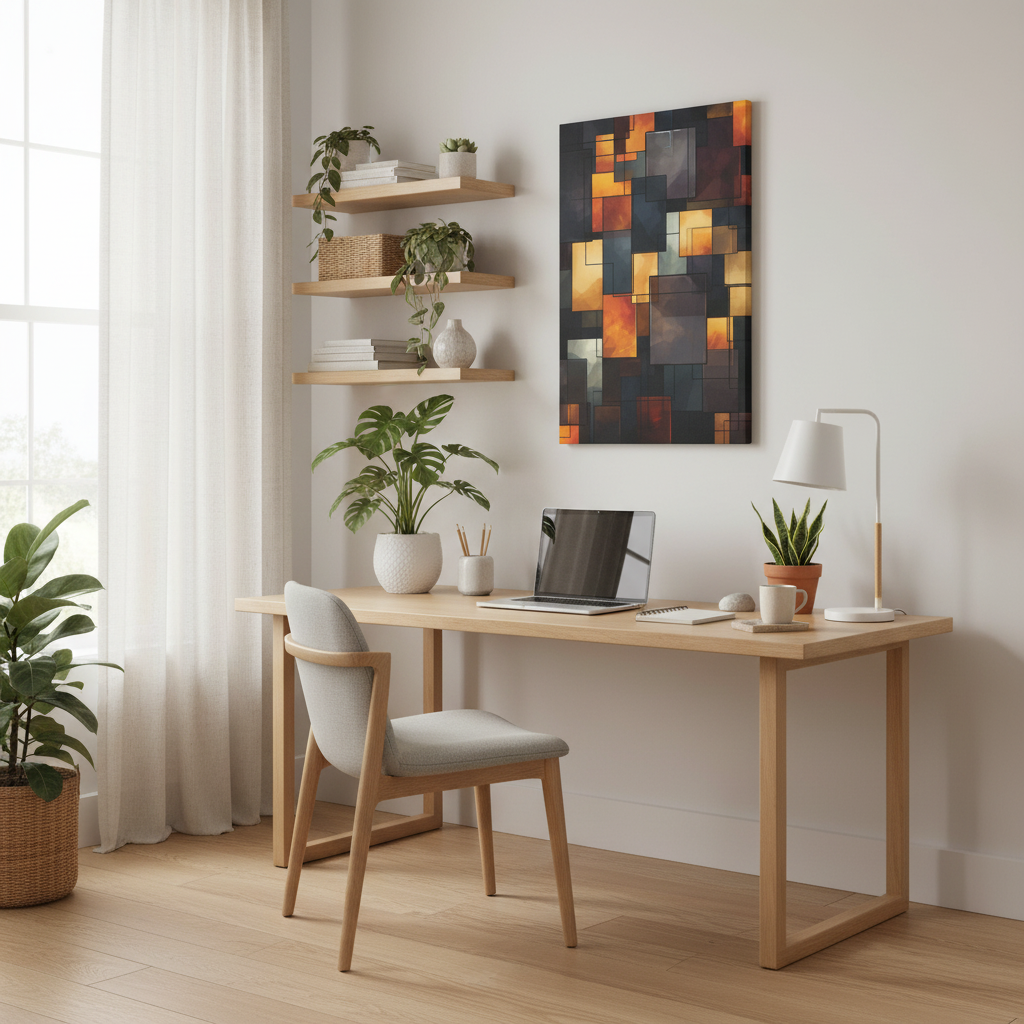 Abstract Matte Canvas Wall Art, Modern Decor for Home