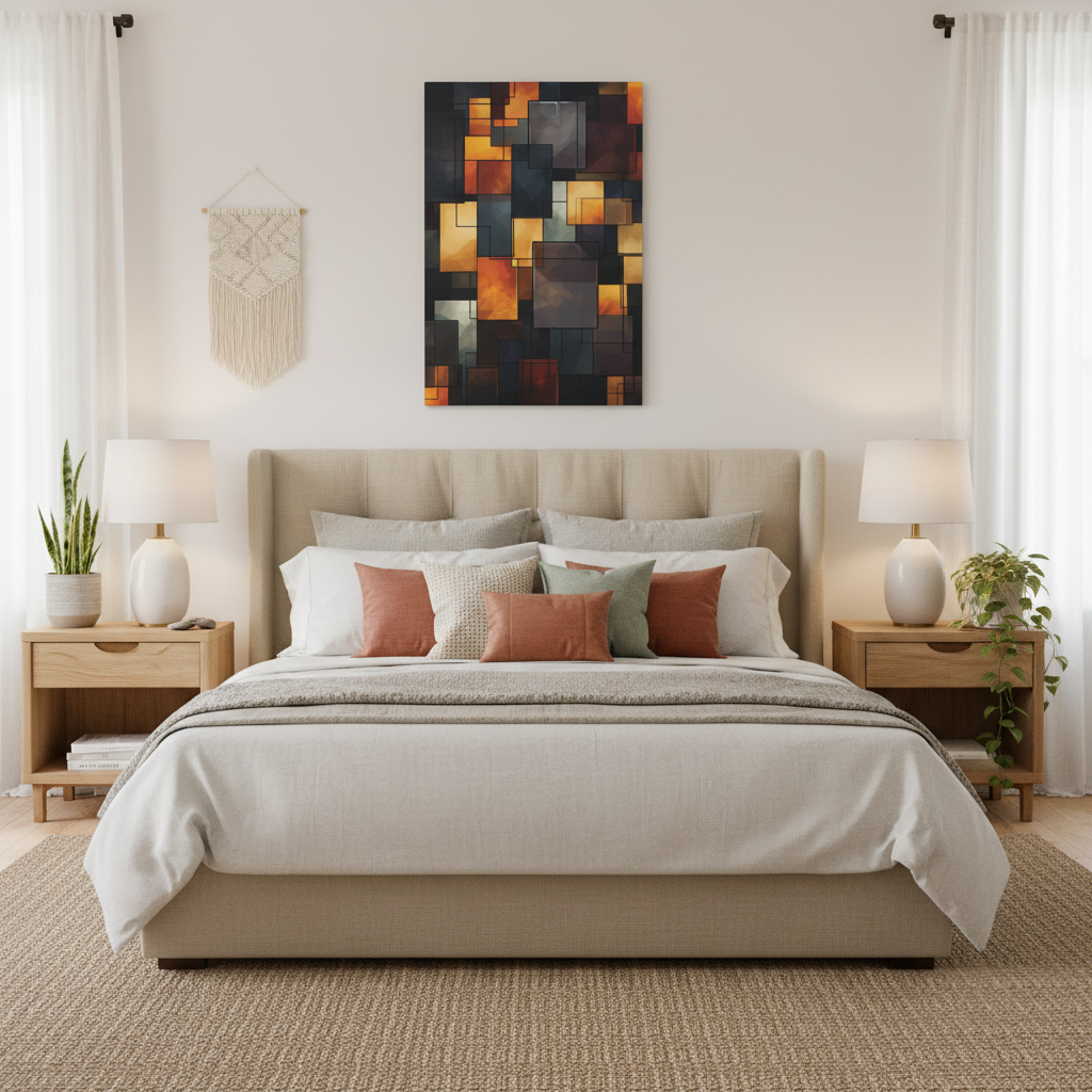 Abstract Matte Canvas Wall Art, Modern Decor for Home