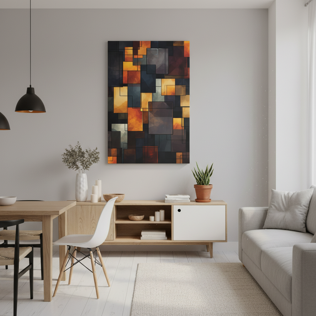 Abstract Matte Canvas Wall Art, Modern Decor for Home