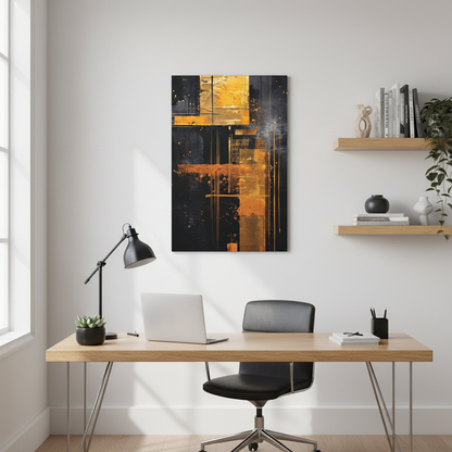Abstract Modern Canvas Art Piece, Wall Decor