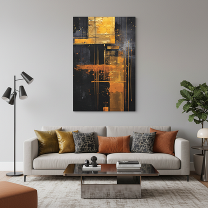 Abstract Modern Canvas Art Piece, Wall Decor