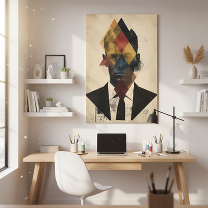 Abstract Portrait Canvas Art, Modern Wall Decor