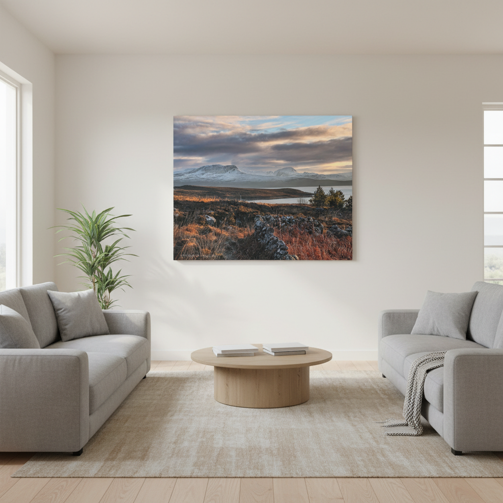 Achiltibuie Canvas Print – Scottish Highlands Wall Art by Photographer Fergus King