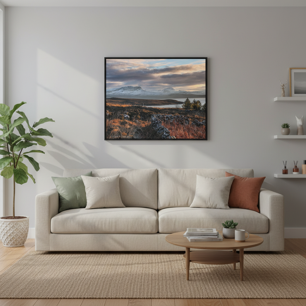 Achiltibuie Canvas Print – Scottish Highlands Wall Art by Photographer Fergus King