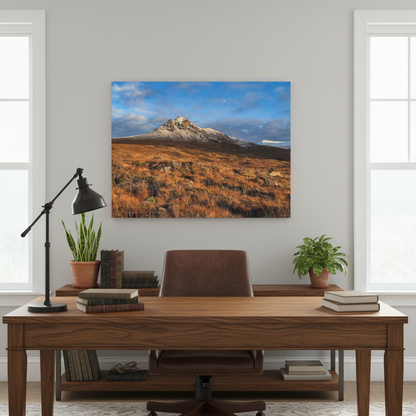 Achiltibuie Sunset Canvas Print – By Photographer Fergus King | Scottish Highlands Coastal & Mountain Wall Art