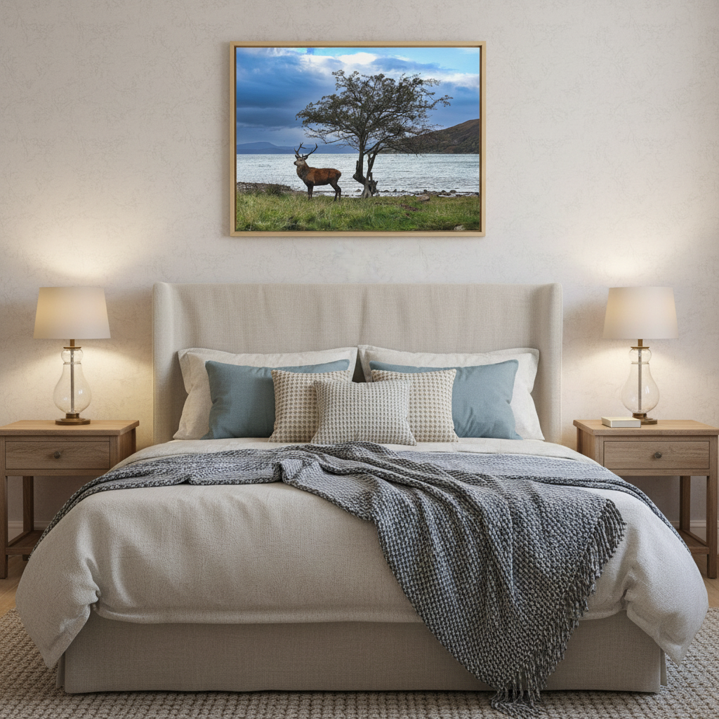 Applecross Stag Canvas Print – By Photographer Fergus King