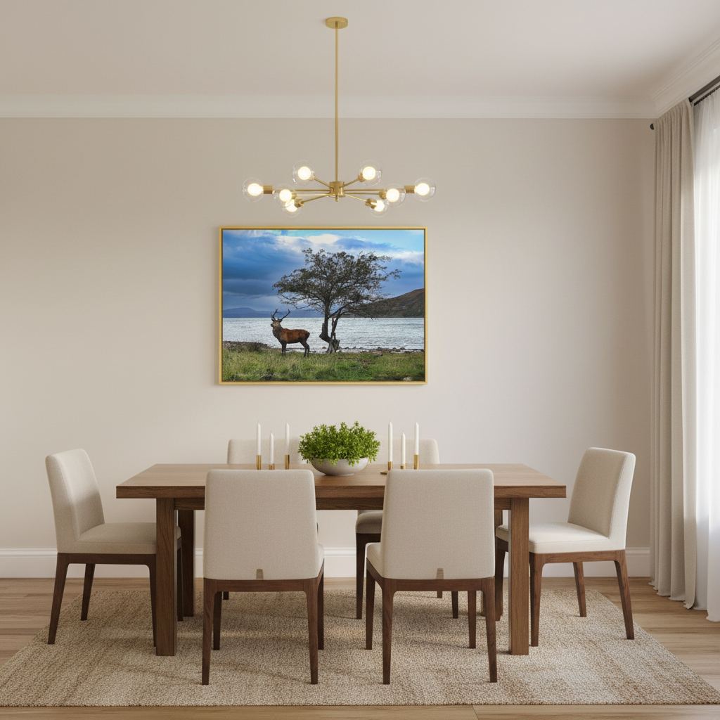 Applecross Stag Canvas Print – By Photographer Fergus King
