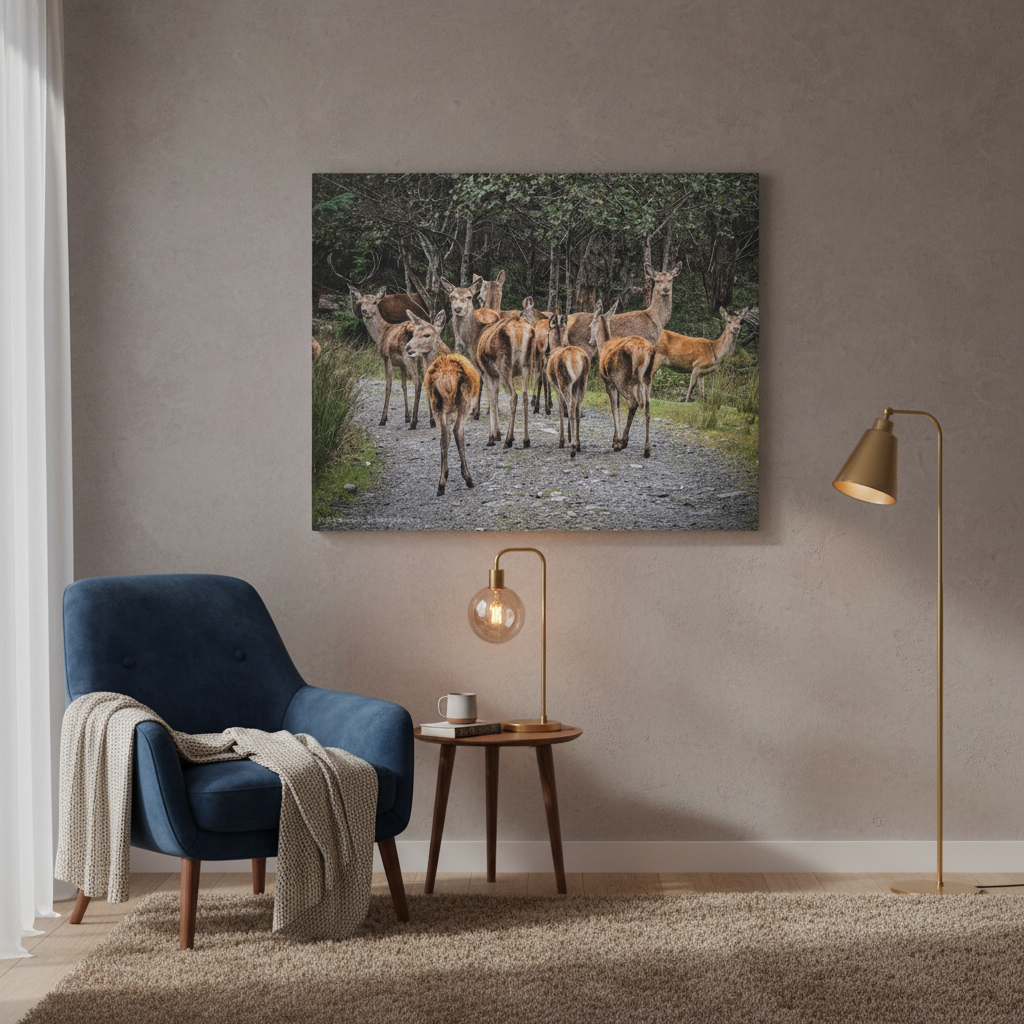 Ardaneaskan Canvas Print – Scottish Wildlife Wall Art by Photographer Fergus King