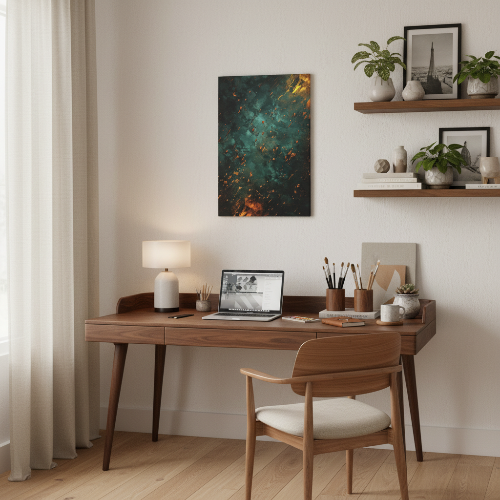 Artistic Matte Canvas Wall Art, Abstract Home Decor