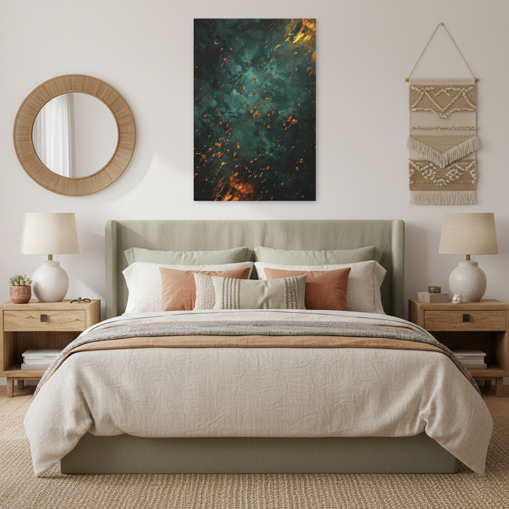 Artistic Matte Canvas Wall Art, Abstract Home Decor