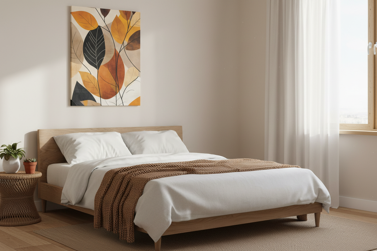 Autumn Leaves Canvas Wall Art — Matte Stretched Nature Print