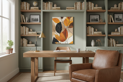 Autumn Leaves Canvas Wall Art — Matte Stretched Nature Print