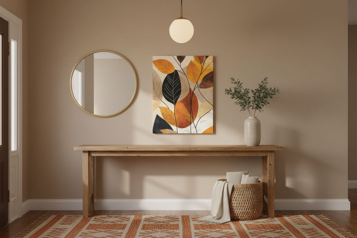 Autumn Leaves Canvas Wall Art — Matte Stretched Nature Print