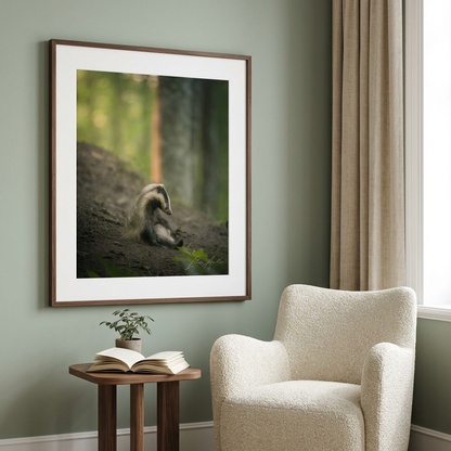 Exhausted Badger Cub Fine Art Print | By Photographer Lukas Andersen