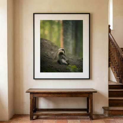 Exhausted Badger Cub Fine Art Print | By Photographer Lukas Andersen