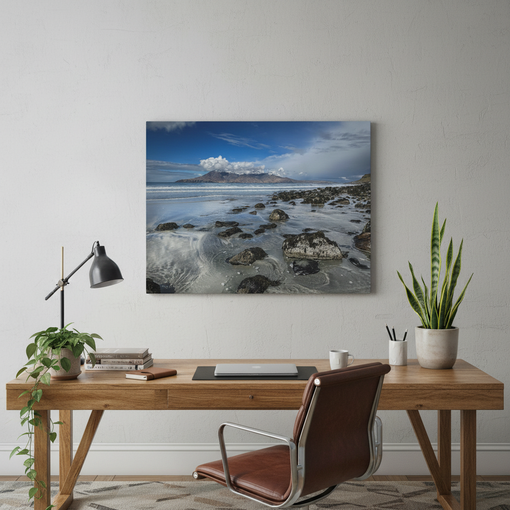 Bay of Laig, Isle of Eigg Canvas Print – By Photographer Fergus King