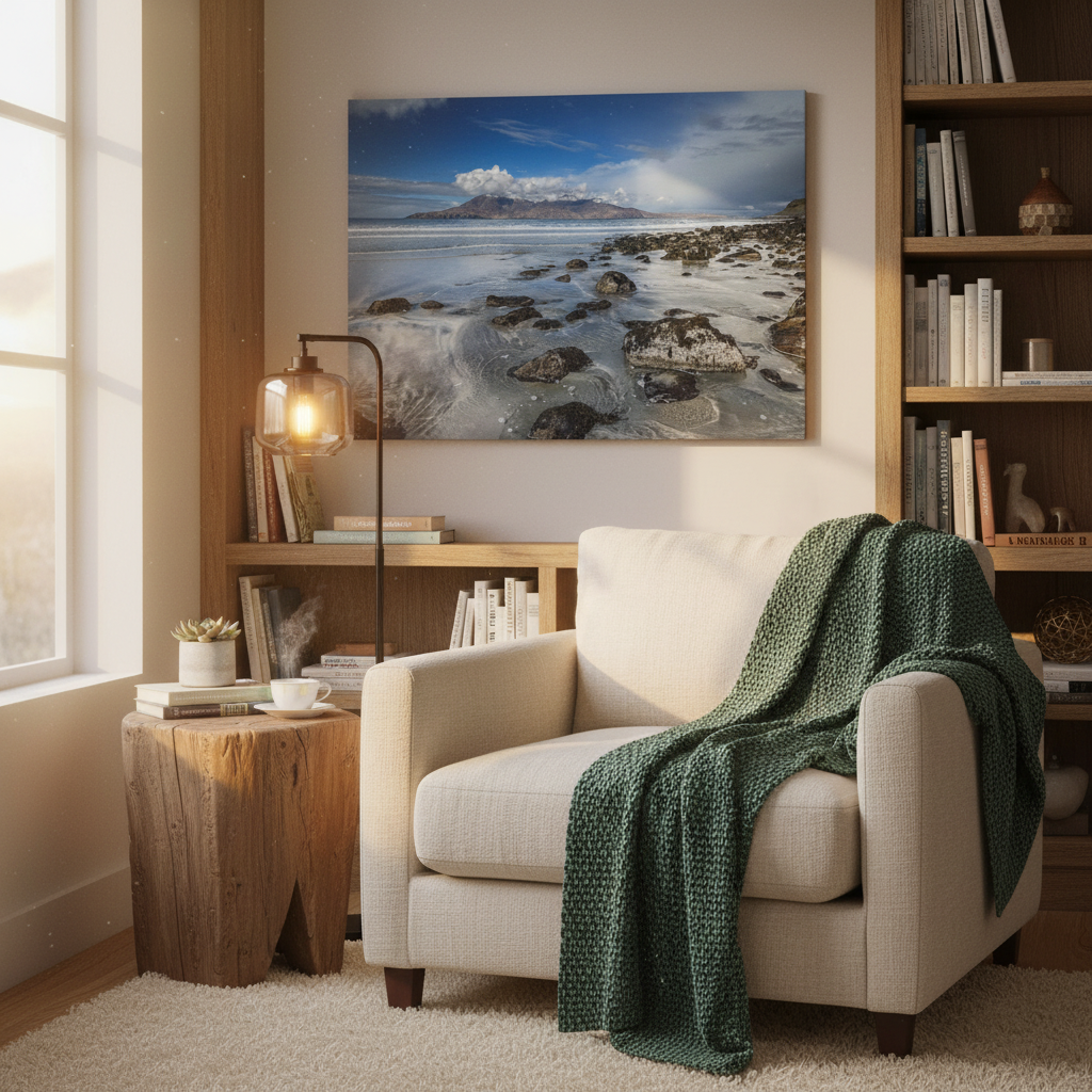 Bay of Laig, Isle of Eigg Canvas Print – By Photographer Fergus King