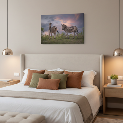 Zebras at Dusk – By Photographer Patsy Weingart