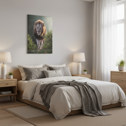 King of the Wild – Lion Canvas Print by Photographer Patsy Weingart