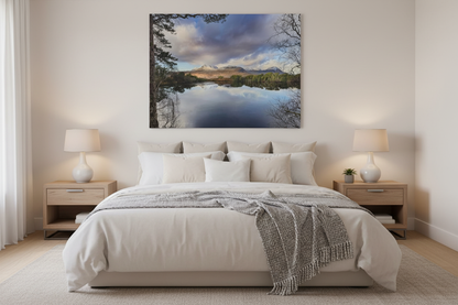 Cul Mor Reflections, Scottish Highlands – Canvas Print by Fergus King