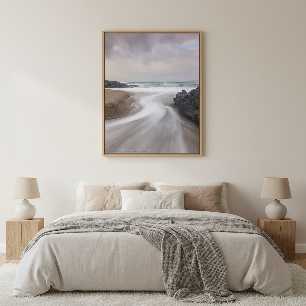 Waves in Motion on the Small Beach — By Photographer Simon Berry