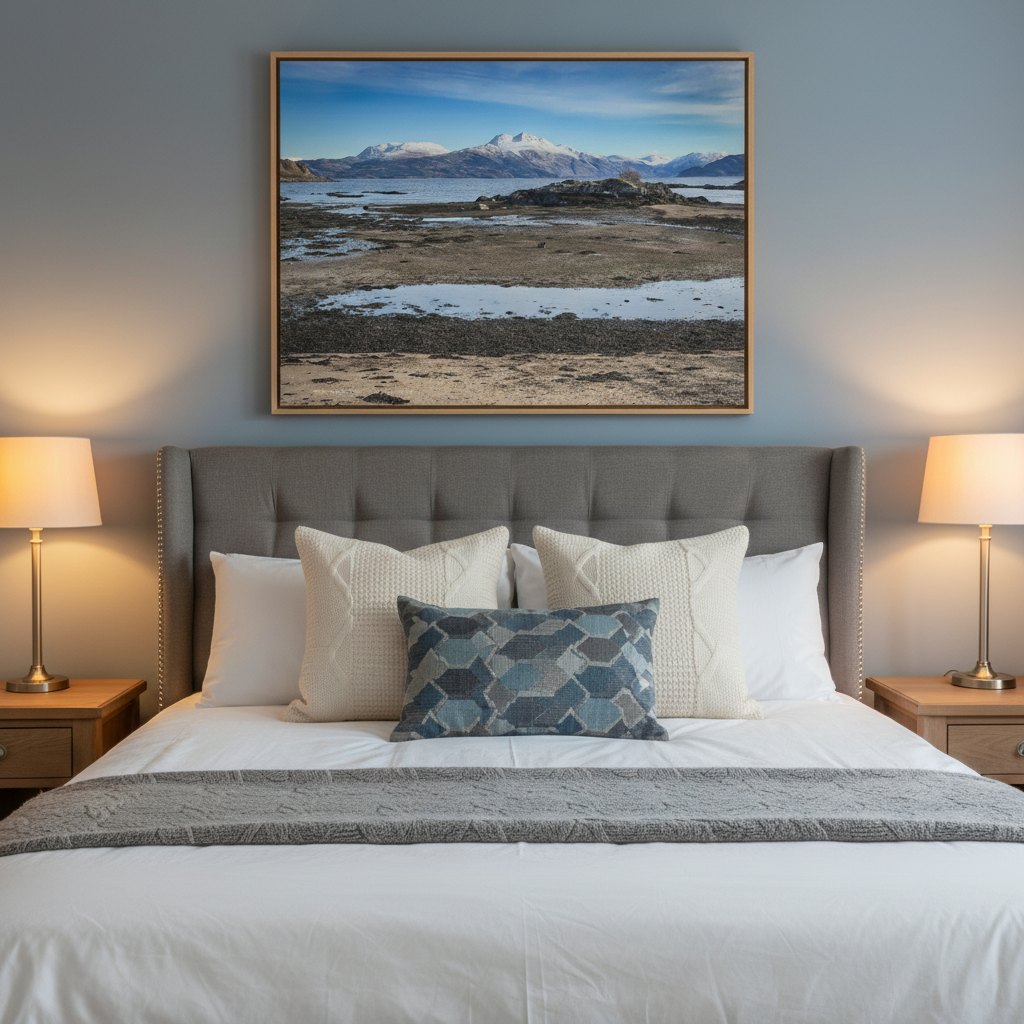 Ben Sgritheall Canvas Print – By Photographer Fergus King | Scottish Highlands Coastal Wall Art