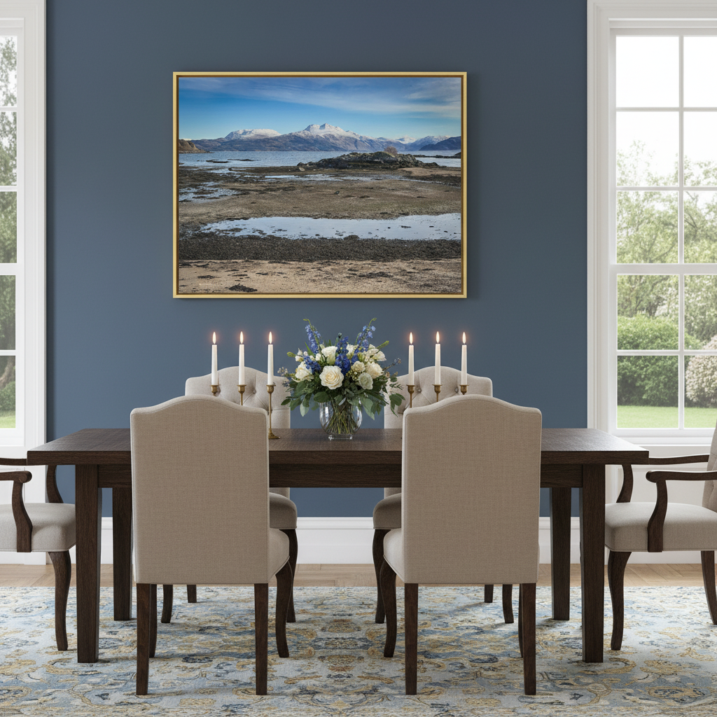Ben Sgritheall Canvas Print – By Photographer Fergus King | Scottish Highlands Coastal Wall Art