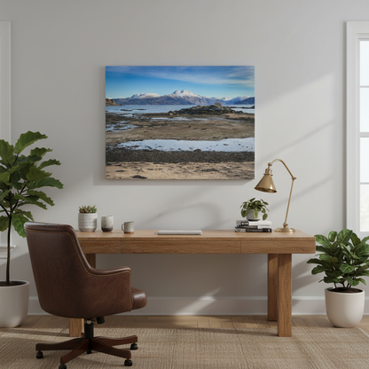 Ben Sgritheall Canvas Print – By Photographer Fergus King | Scottish Highlands Coastal Wall Art