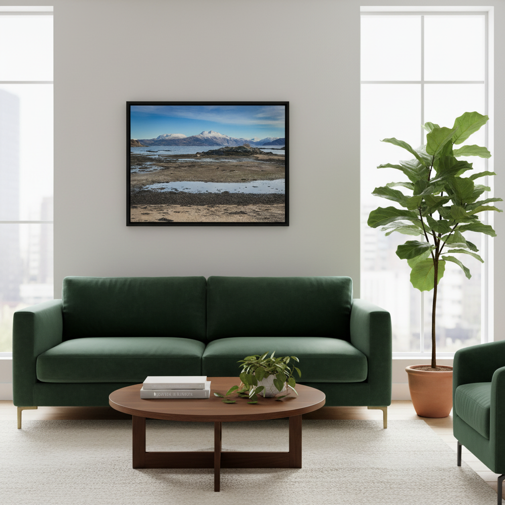 Ben Sgritheall Canvas Print – By Photographer Fergus King | Scottish Highlands Coastal Wall Art