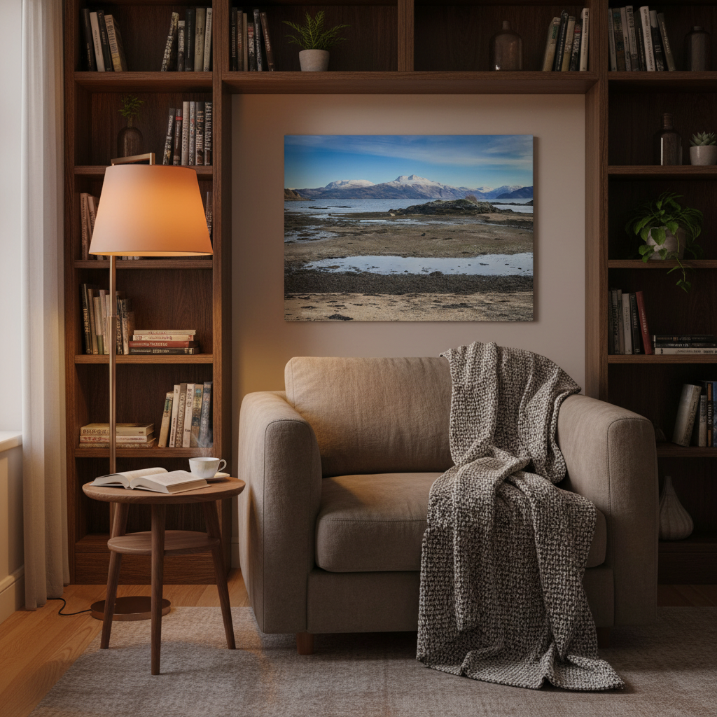 Ben Sgritheall Canvas Print – By Photographer Fergus King | Scottish Highlands Coastal Wall Art