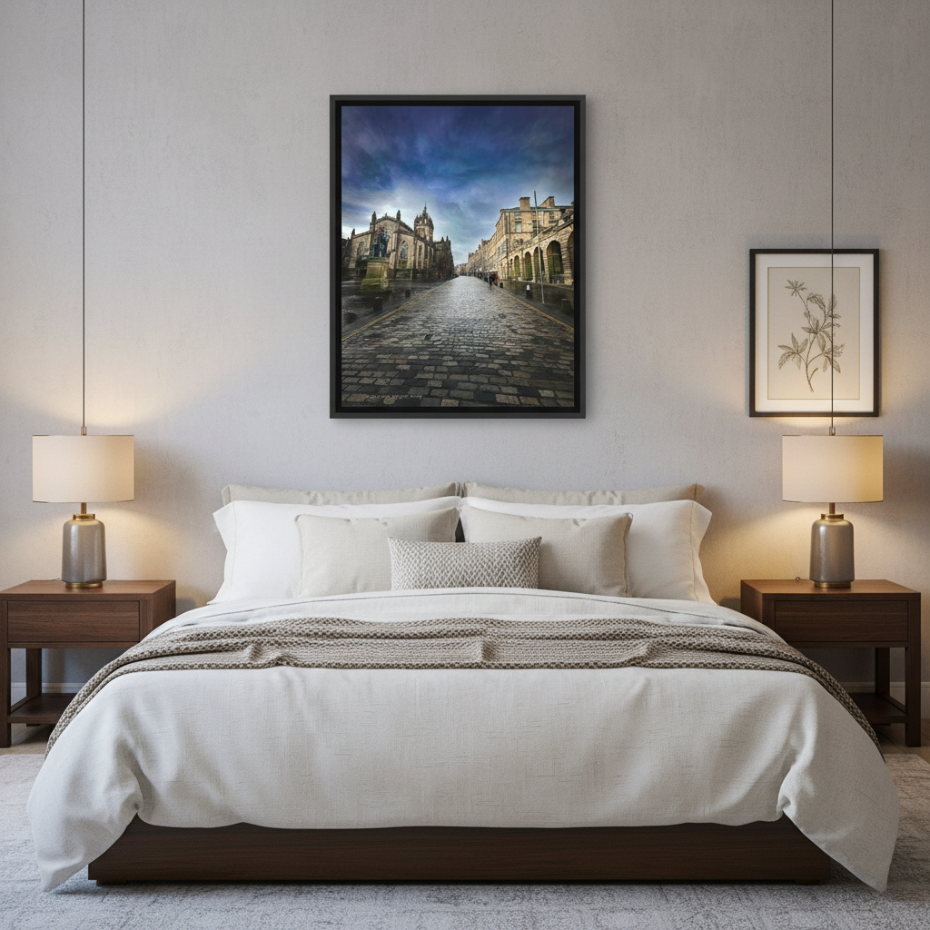 Royal Mile Edinburgh Canvas Print – By Photographer Fergus King