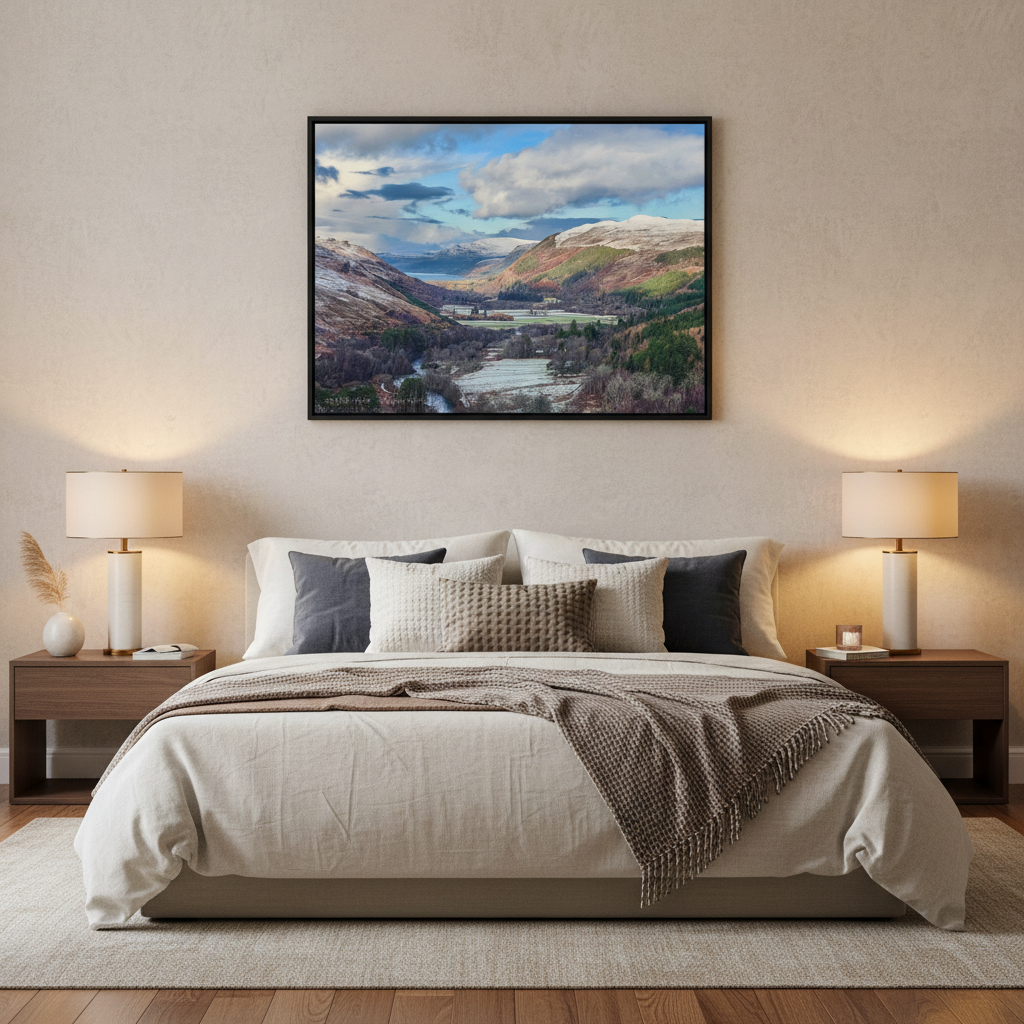 Strath More Canvas Print – By Photographer Fergus King l Scottish Highland Valley Wall Art