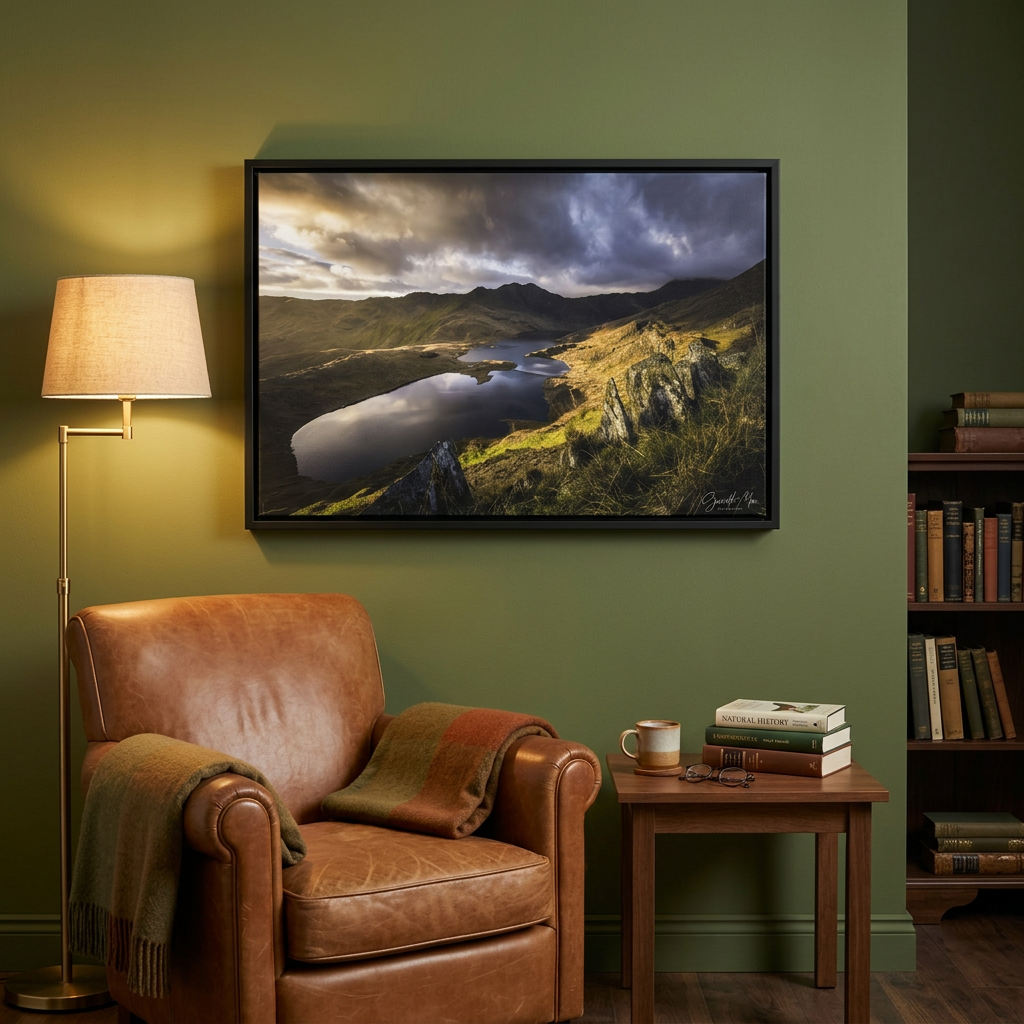 Llyn Llydaw, Eryri in January by Photographer Gareth Mon Jones