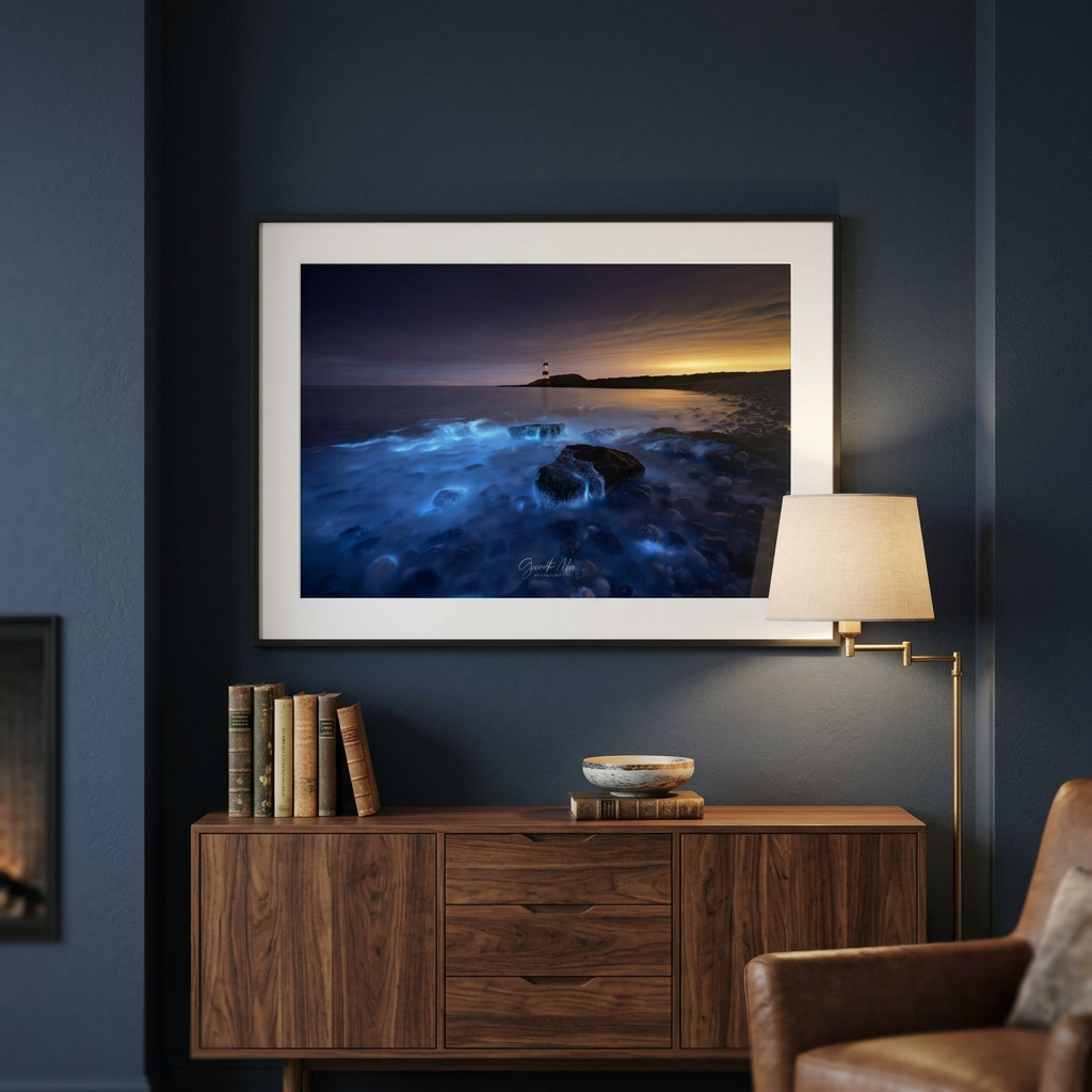 Bioluminescent Anglesey Fine Art Print | By Photographer Gareth Mon Jones
