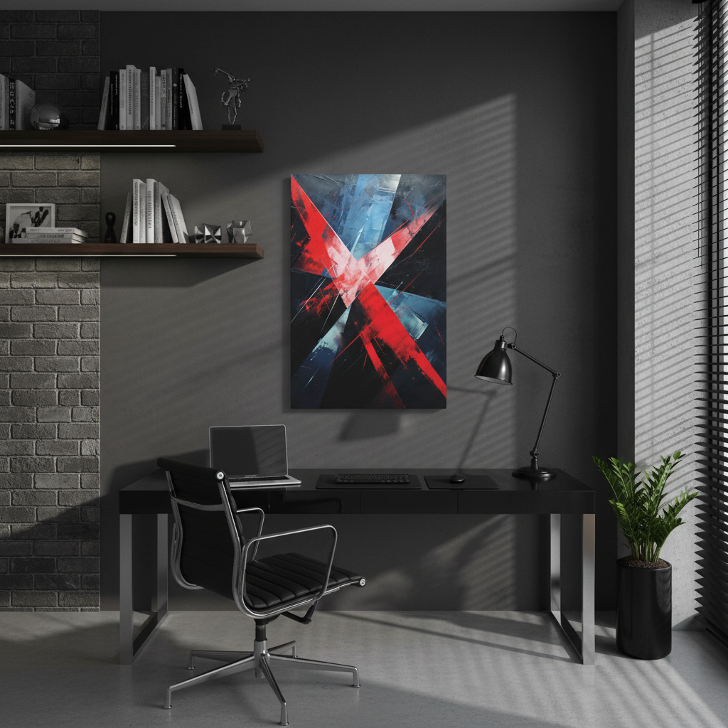 Blade Cross — Futuristic Abstract Art
