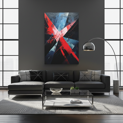 Blade Cross — Futuristic Abstract Art