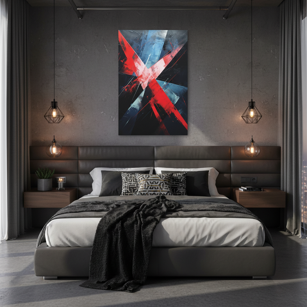 Blade Cross — Futuristic Abstract Art