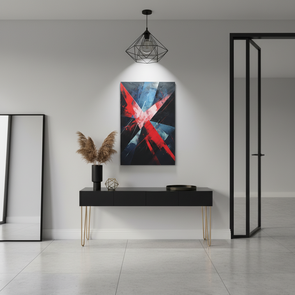 Blade Cross — Futuristic Abstract Art