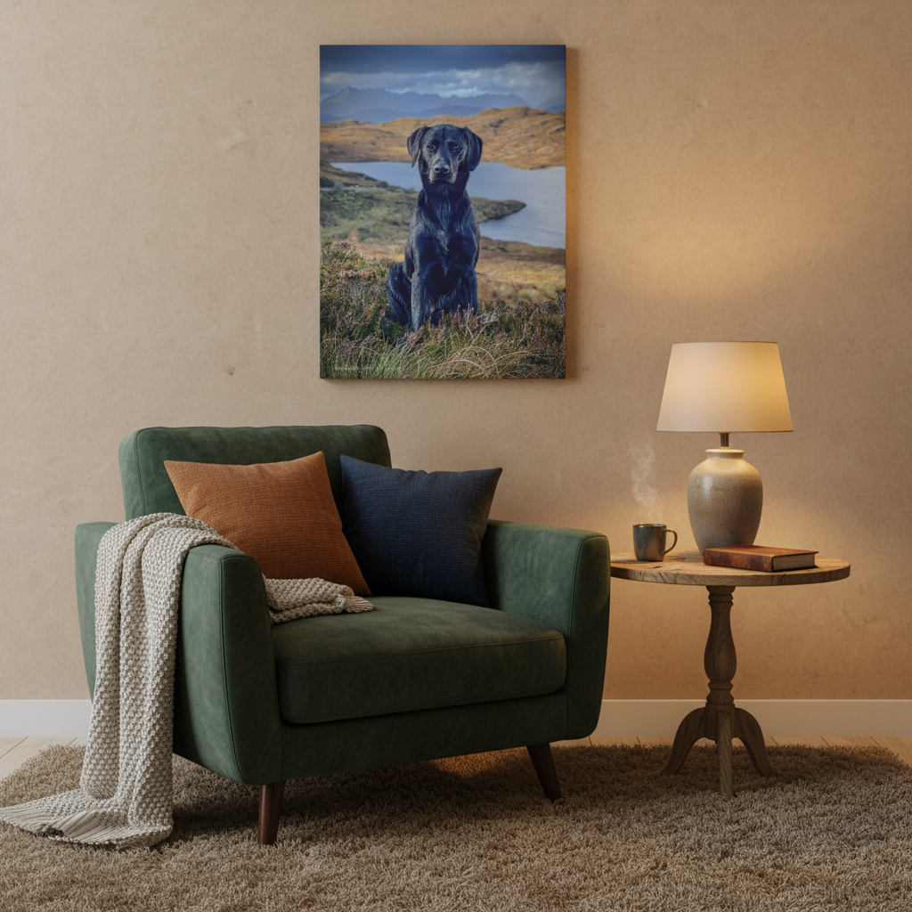 Breagha on the Heath canvas print – By photographer Fergus King