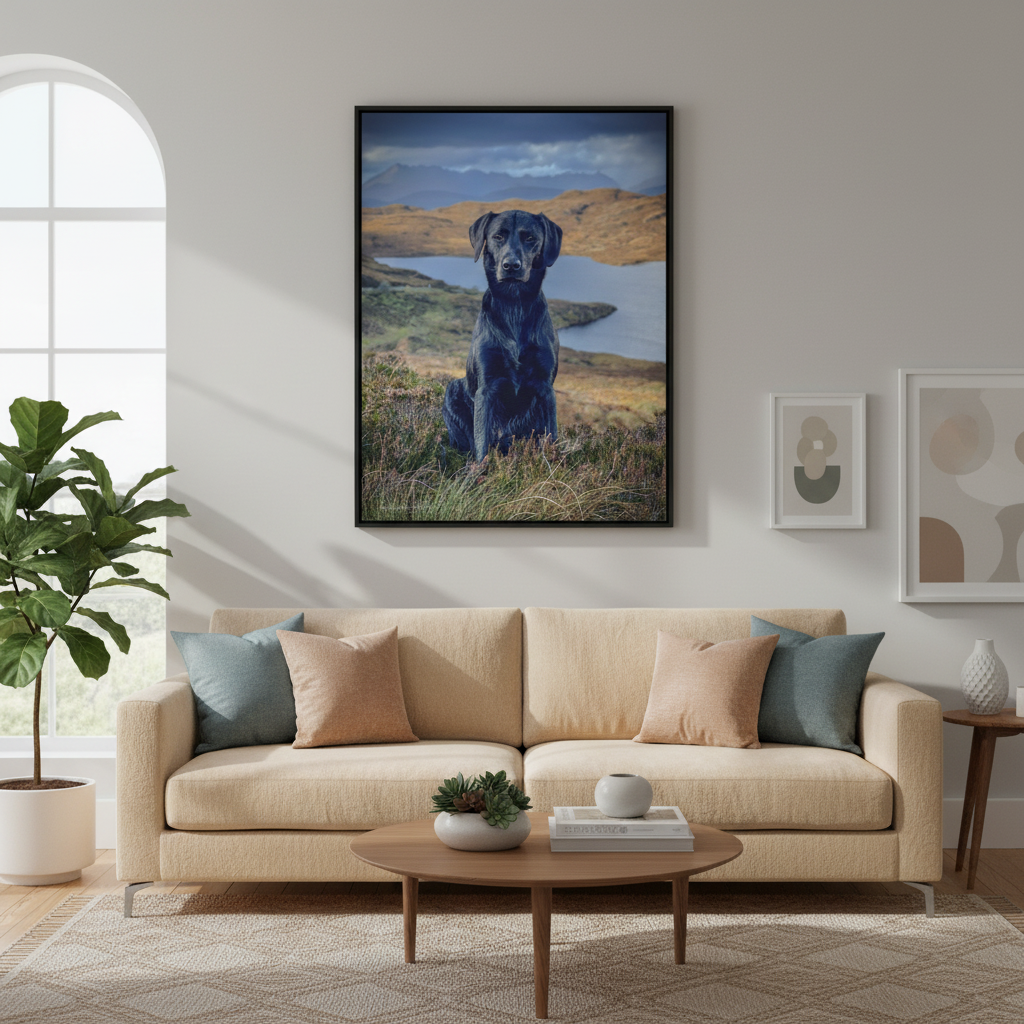 Breagha on the Heath canvas print – By photographer Fergus King