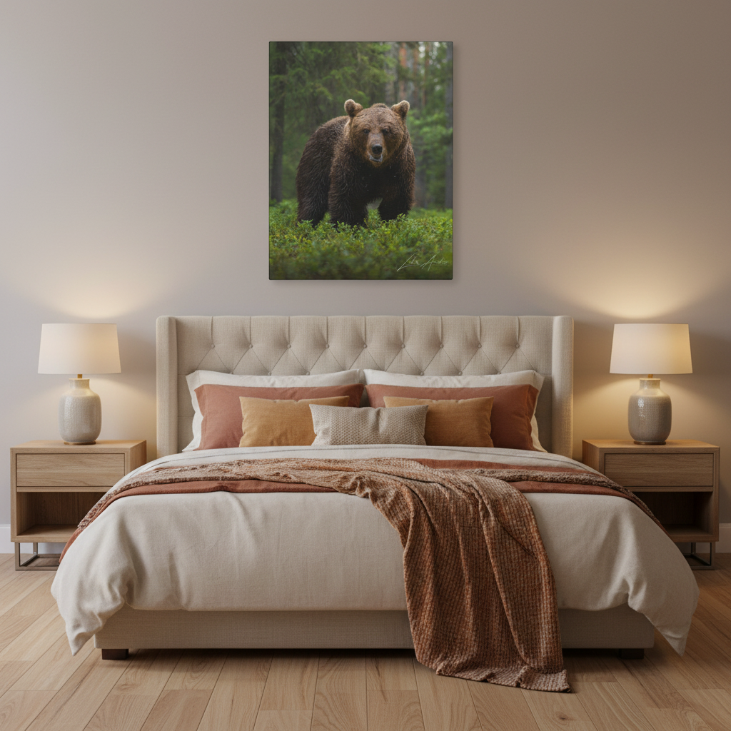 Brown Bear in Forest Light — By Photographer Lukas Andersen