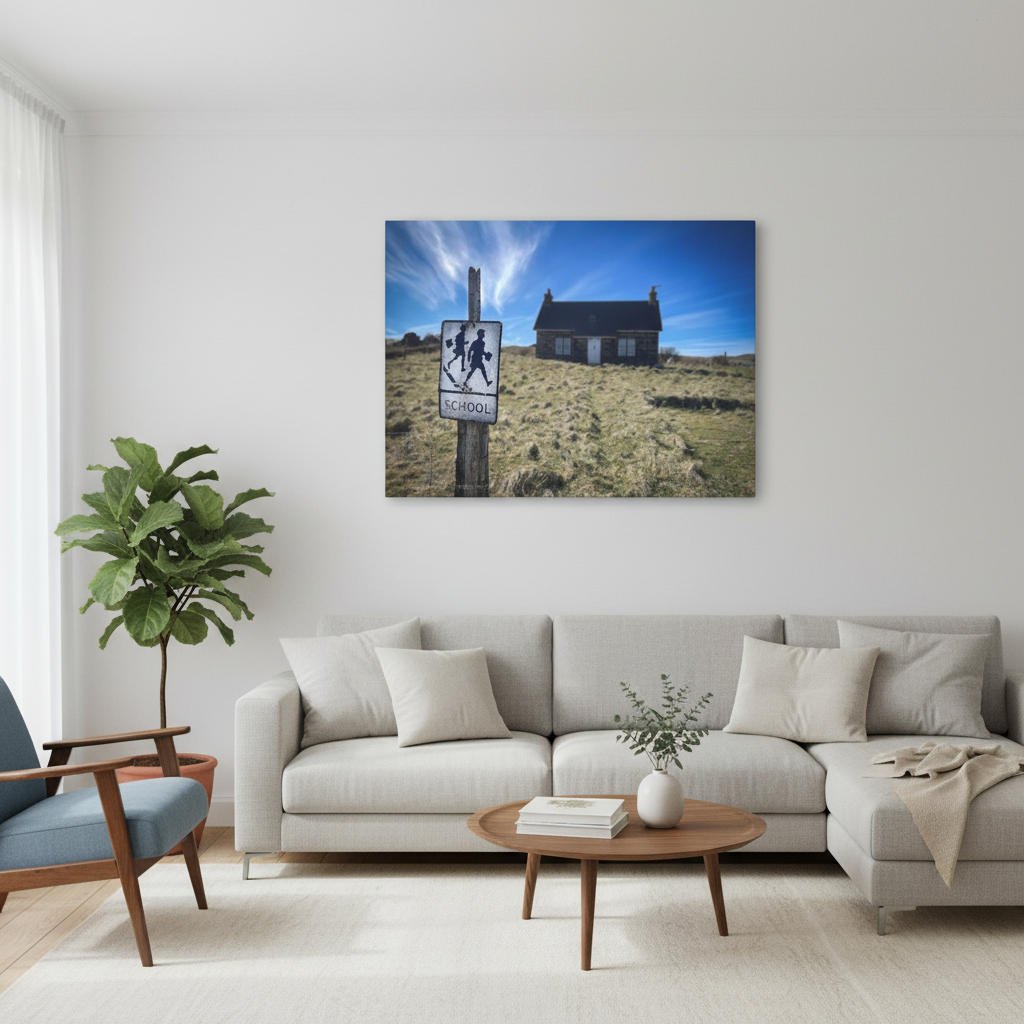 Canna School canvas print – By photographer Fergus King