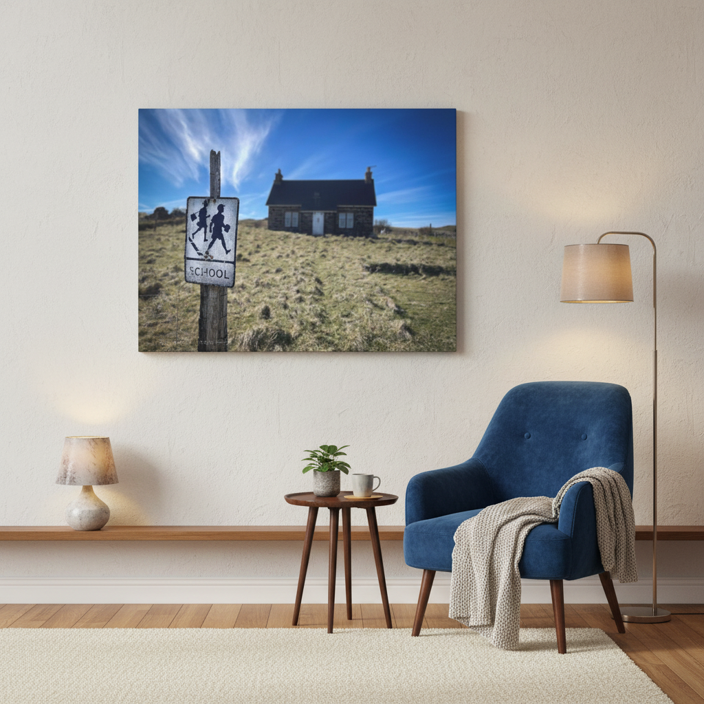 Canna School canvas print – By photographer Fergus King