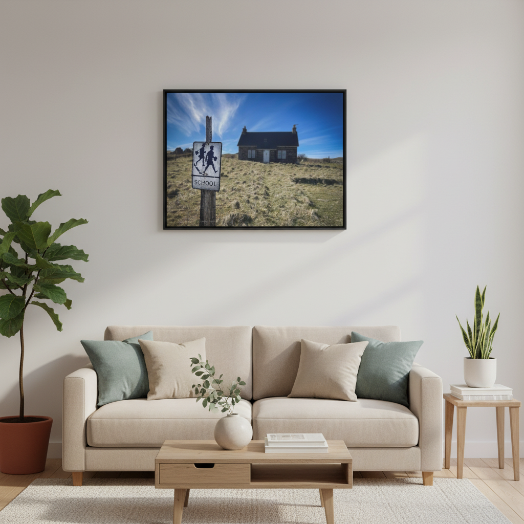 Canna School canvas print – By photographer Fergus King